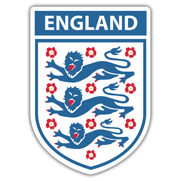 Aufkleber: England - Fußball Schild