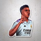 Aufkleber: Vinicius Junior feiert ein Tor 3