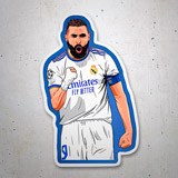 Aufkleber: Karim Benzema Torjubel Real Madrid 3