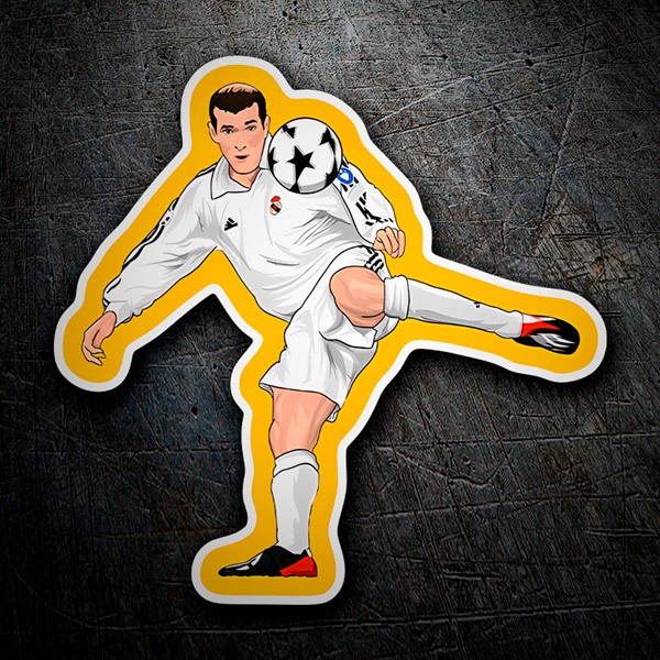 Aufkleber: Zidanes Volley