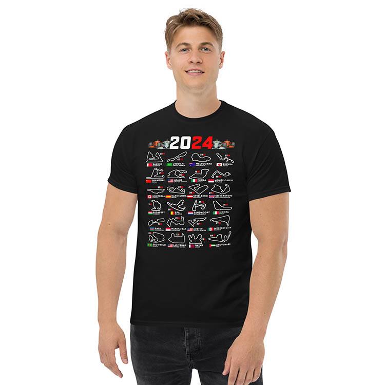 T-shirts: Formel-1-Strecken T-Shirt