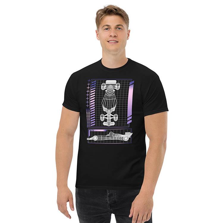 T-shirts: Formel-1-Auto 3D-Entwurf T-Shirt