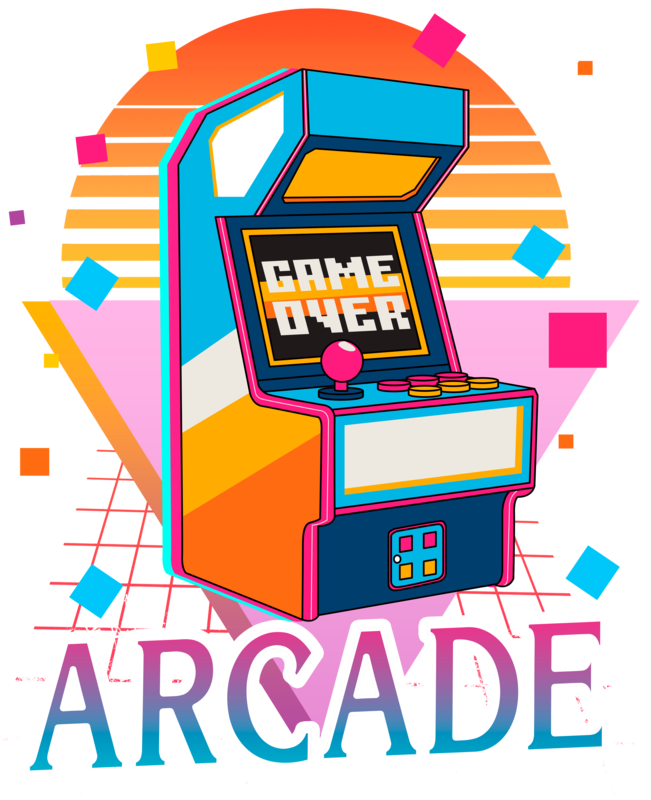 T-shirts: Retro Arcade Game Over T-Shirt