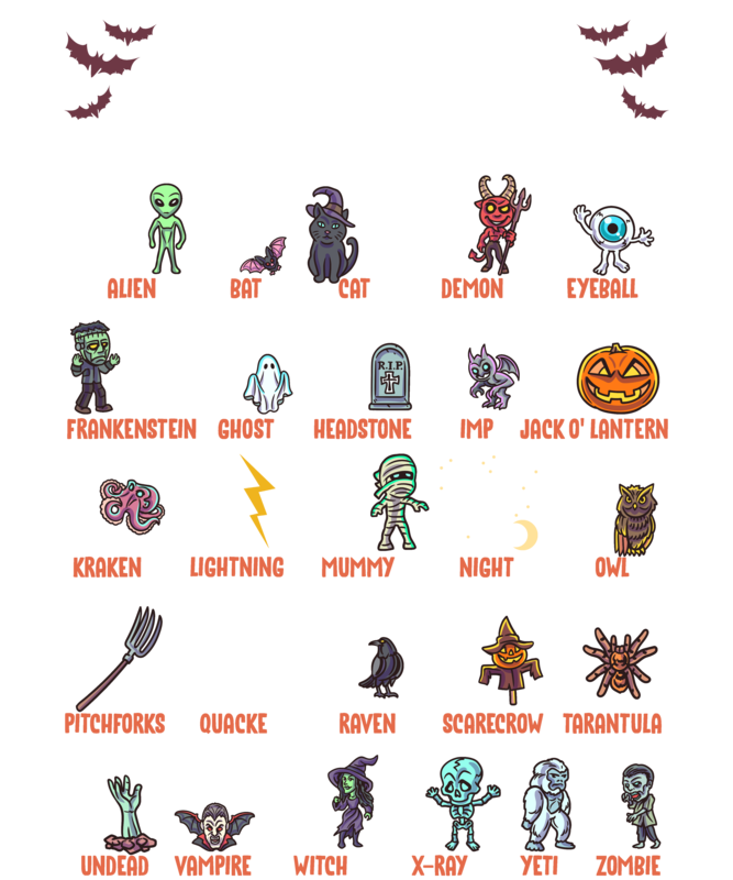 T-shirts: Mein Halloween-Alphabet