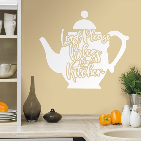 Wandtattoos: Lord please bless our kitchen