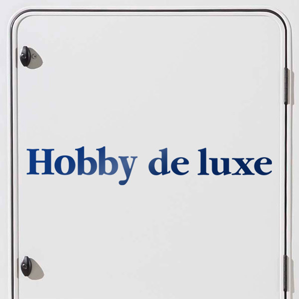 Wohnmobil aufkleber: Hobby de luxe