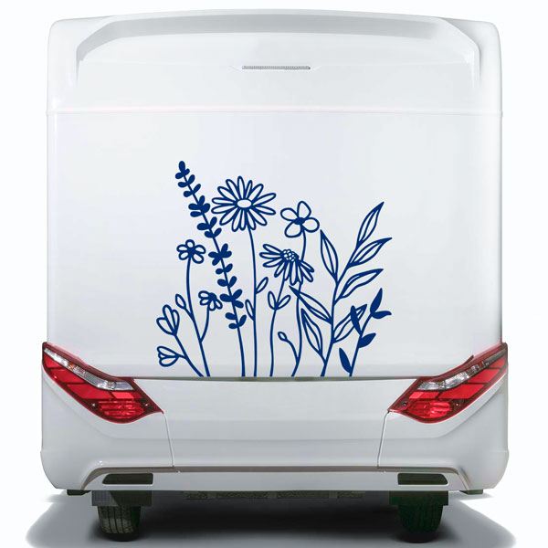 Wohnmobil aufkleber: Wildblumen